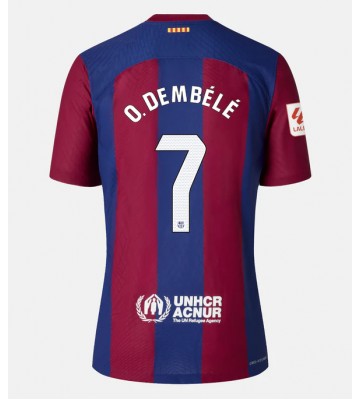 Barcelona Ousmane Dembele #7 Hemmatröja Dam 2023-24 Korta ärmar